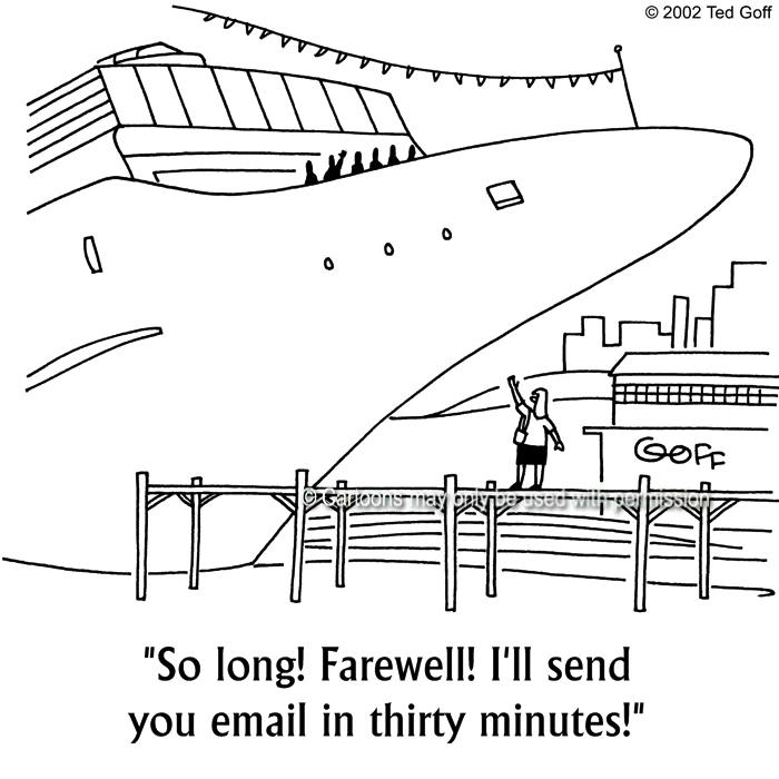 Cartoon about computer