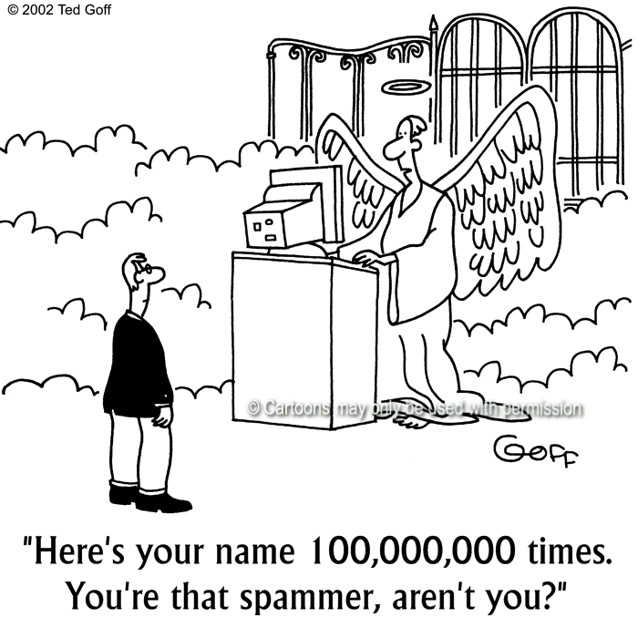 Cartoon about computer