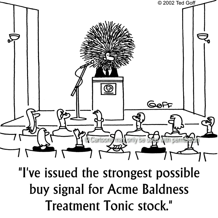 Cartoon about financial