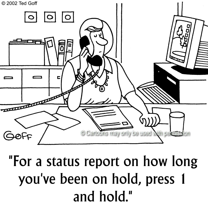 Cartoon about telephone