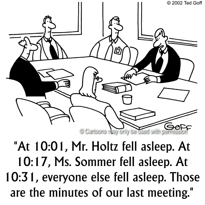Cartoon about management