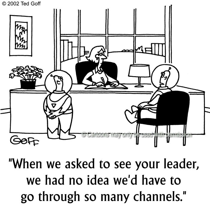Cartoon about management