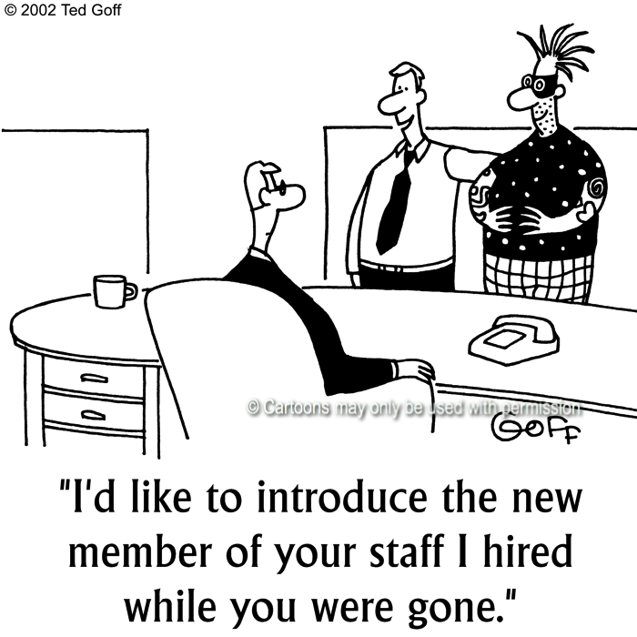 Cartoon about management