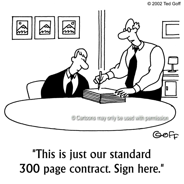 Cartoon about sales