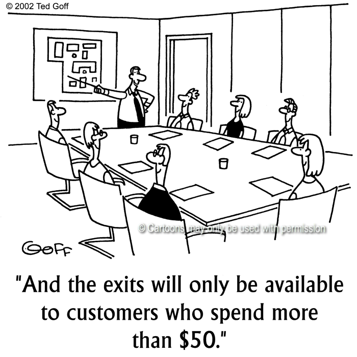 Cartoon about management