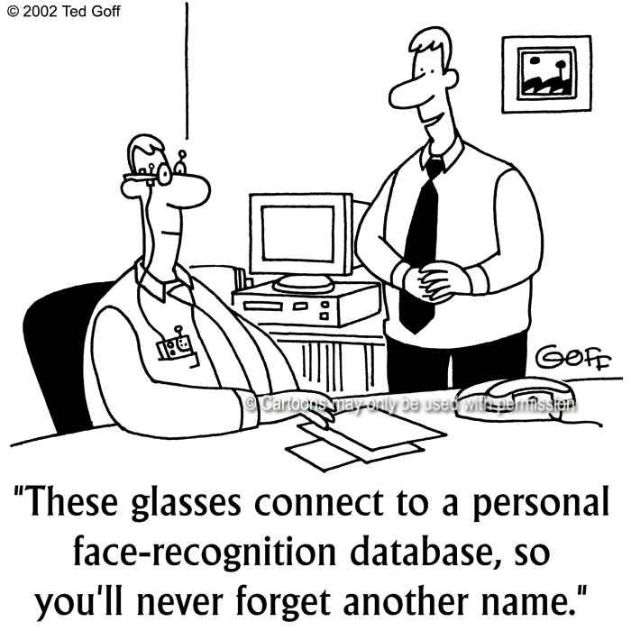 Cartoon about computer