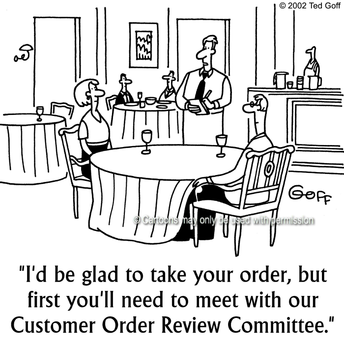 Cartoon about sales