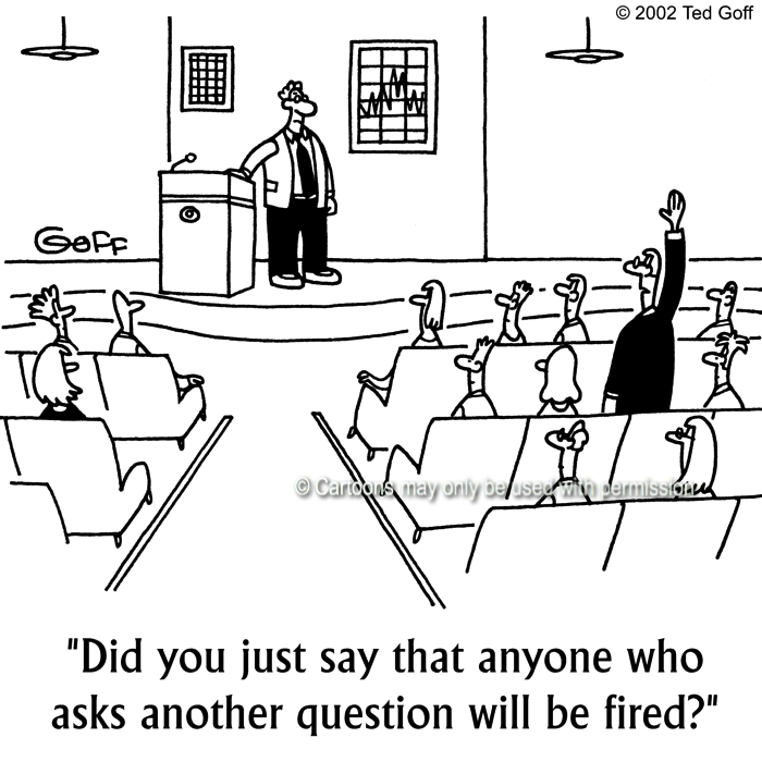 Cartoon about management