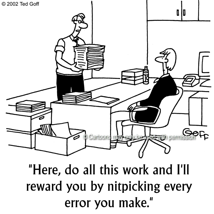 Cartoon about management