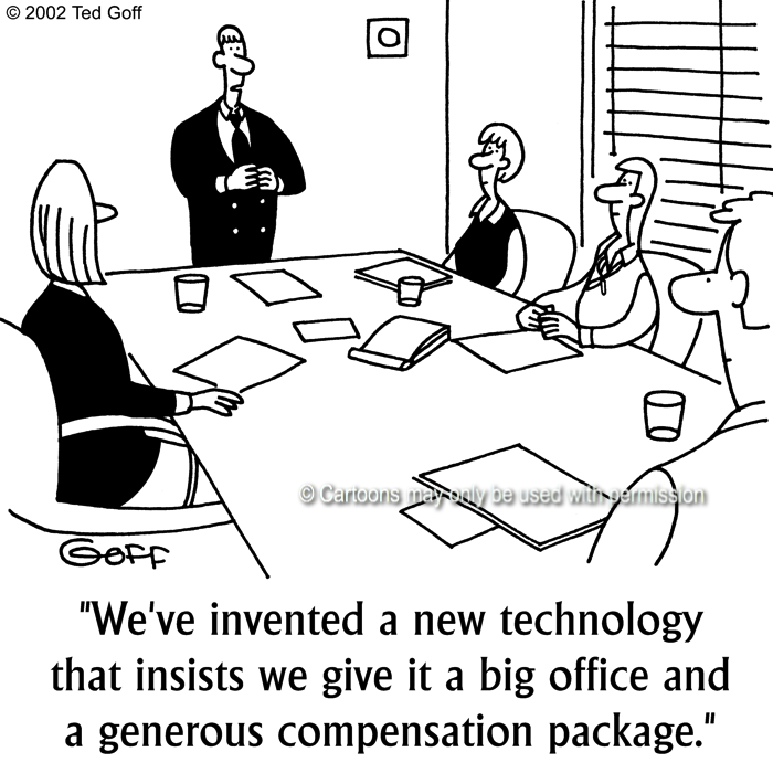 Cartoon about computer