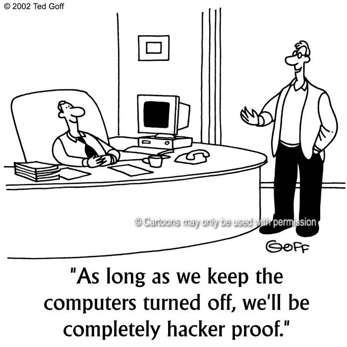 Cartoon about computer