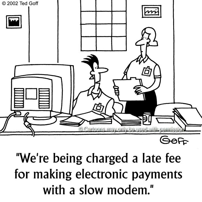 Cartoon about computer