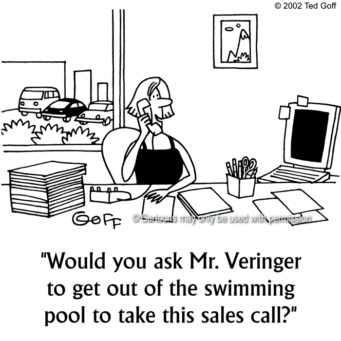 Cartoon about sales