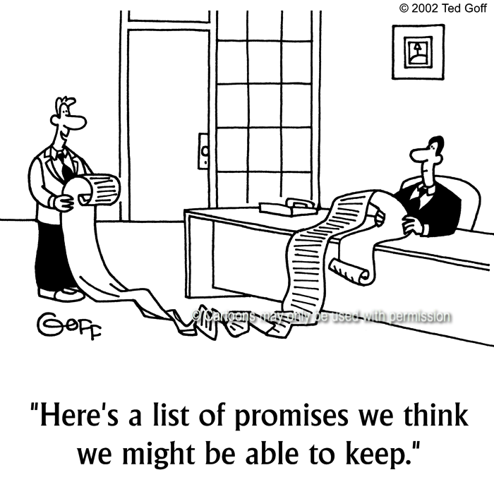 Cartoon about sales