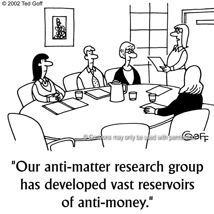 Cartoon about financial