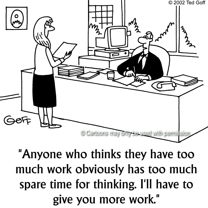 Cartoon about management