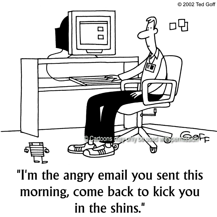 Cartoon about computer