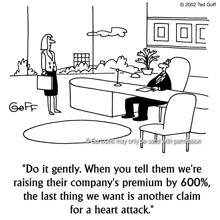 Cartoon about financial