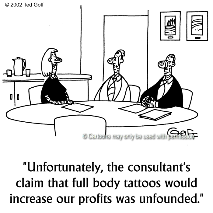 Cartoon about management