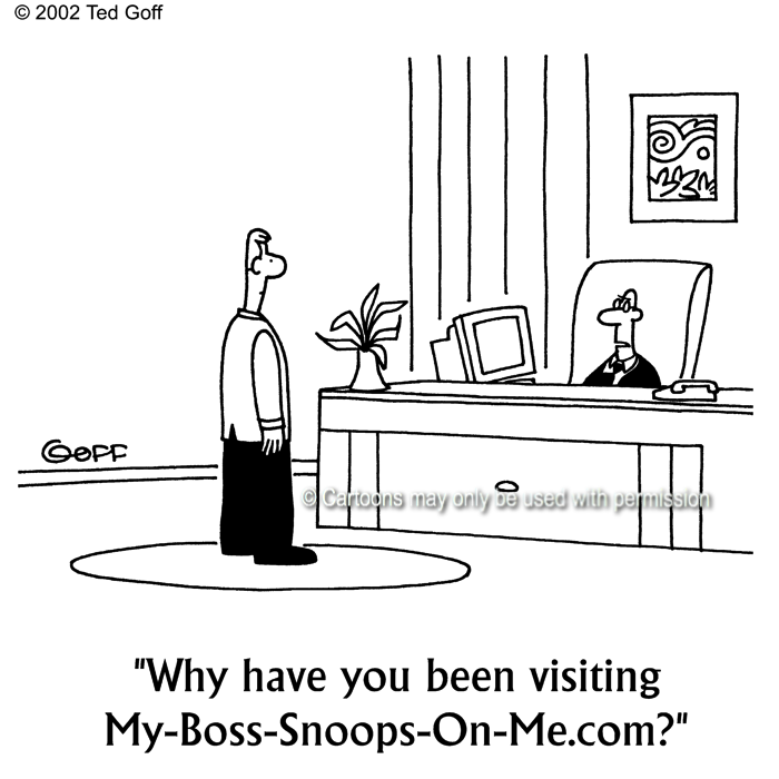 Cartoon about computer