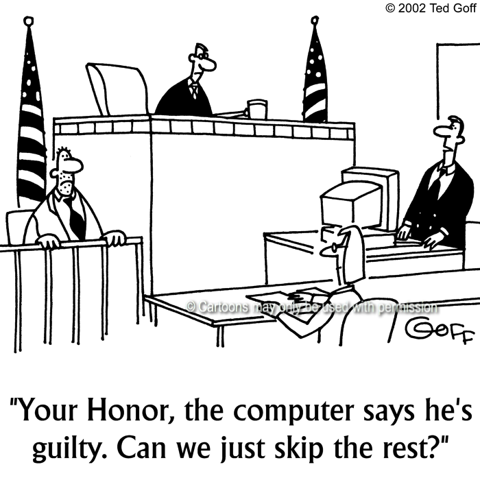 Cartoon about computer