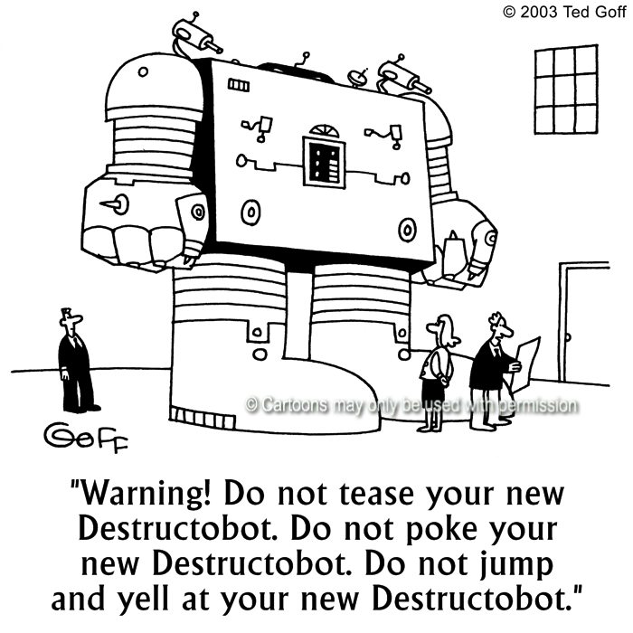 Cartoon about computer