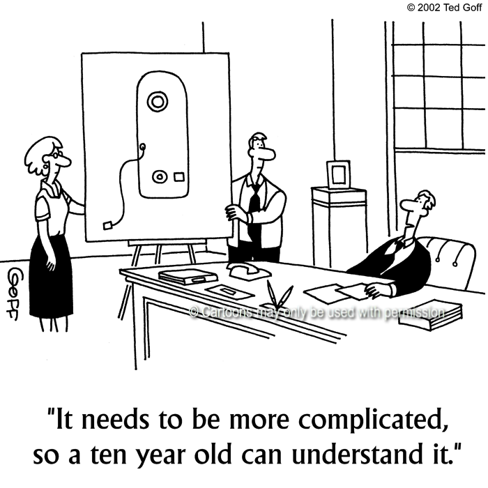 Cartoon about computer