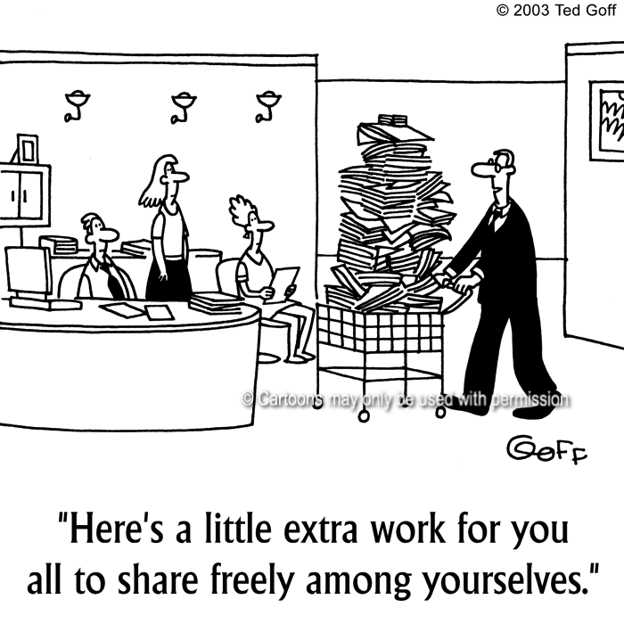 Cartoon about office