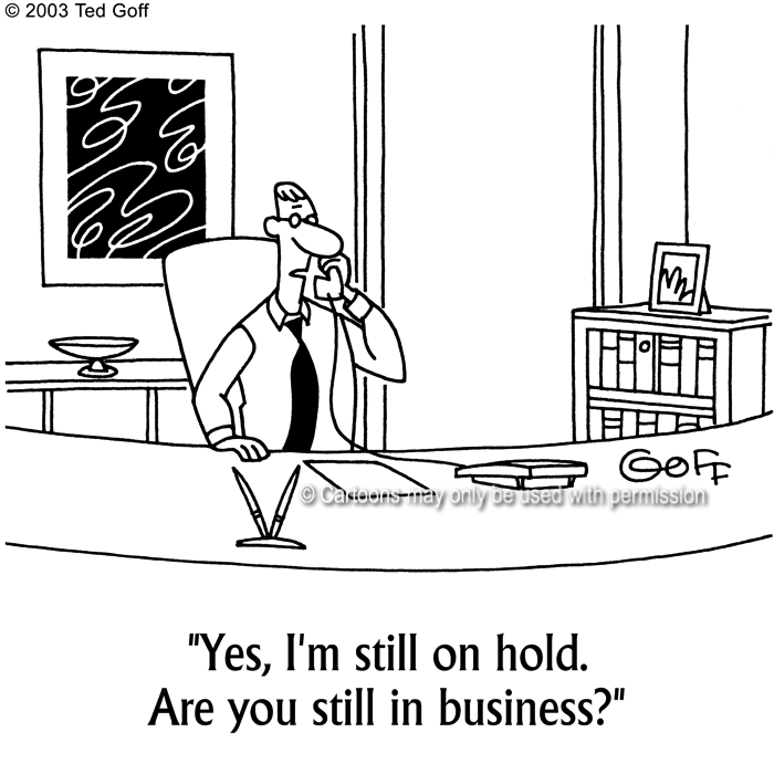 Cartoon about telephone