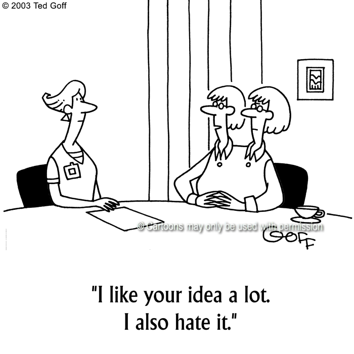 Cartoon about management
