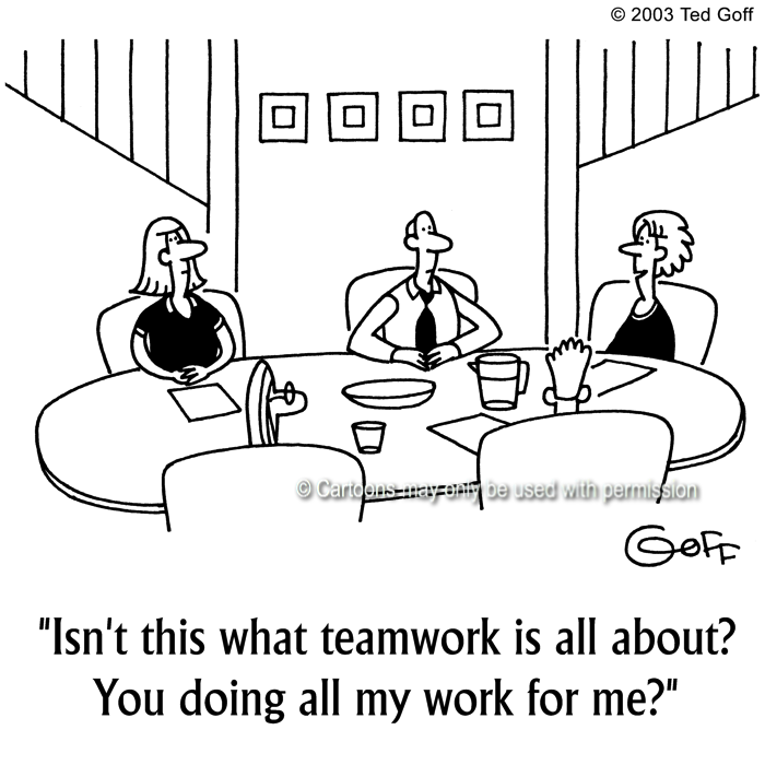 Cartoon about management