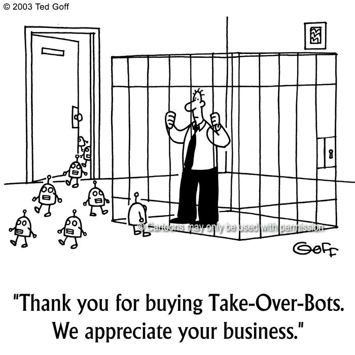Cartoon about computer