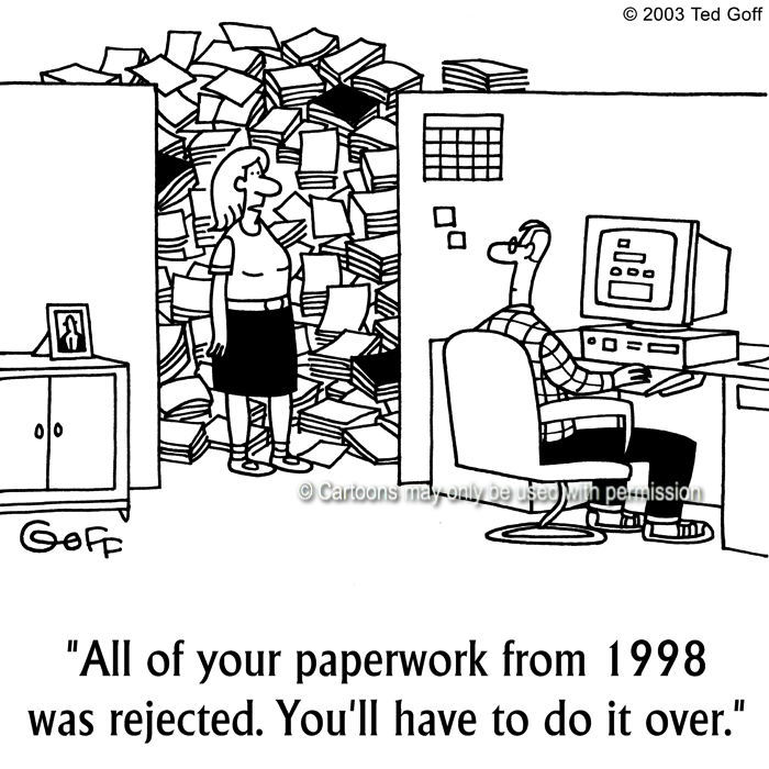 Cartoon about office