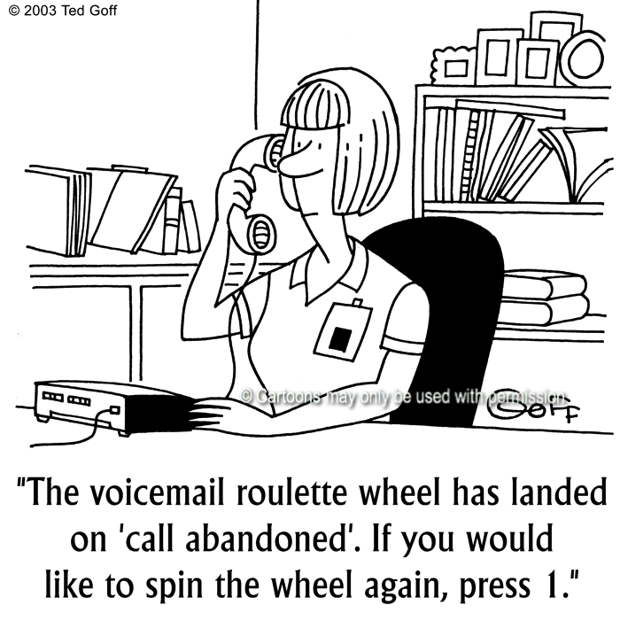 Cartoon about telephone