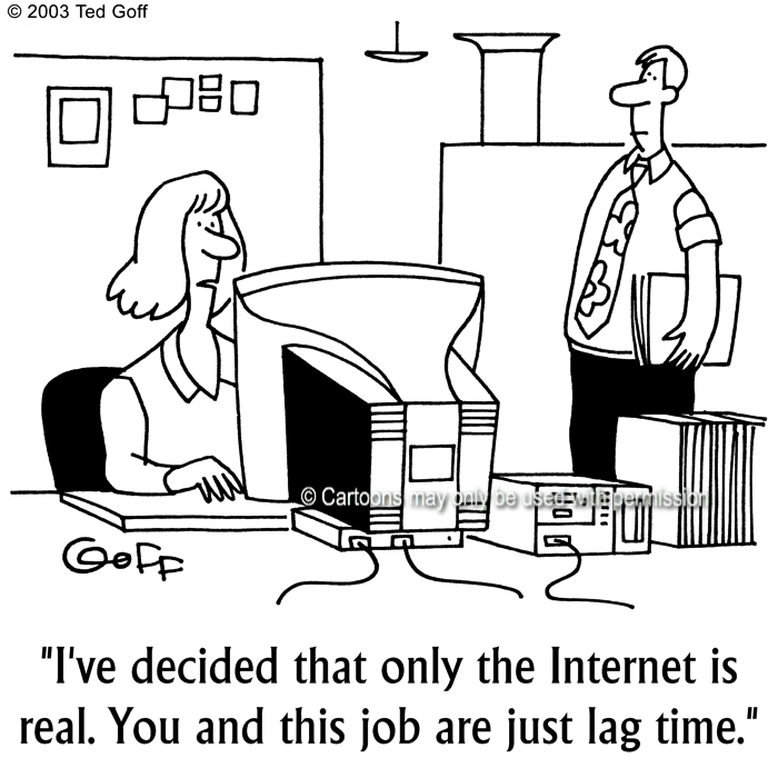 Cartoon about computer