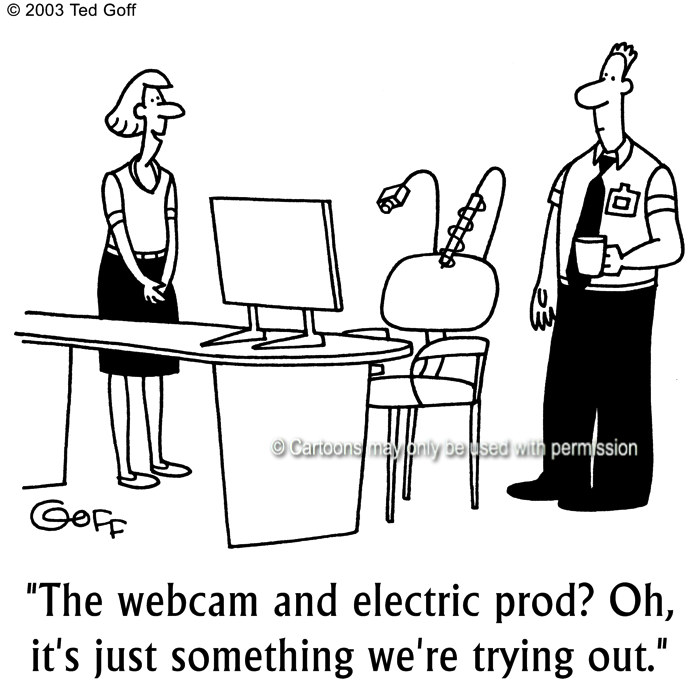 Cartoon about computer