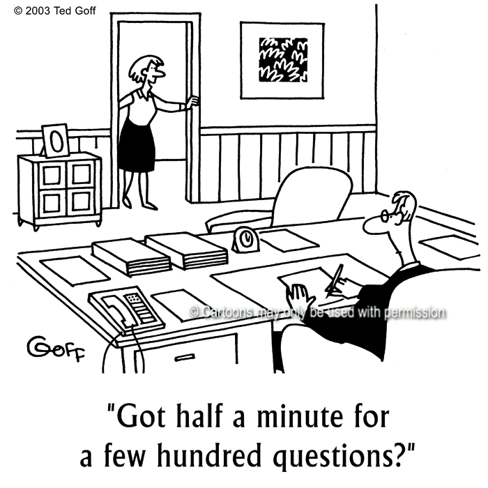 Cartoon about office