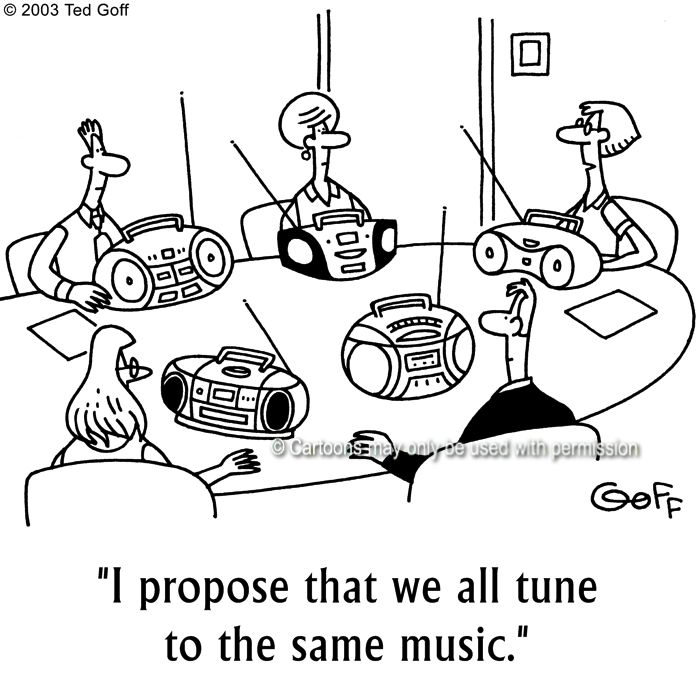 Cartoon about management