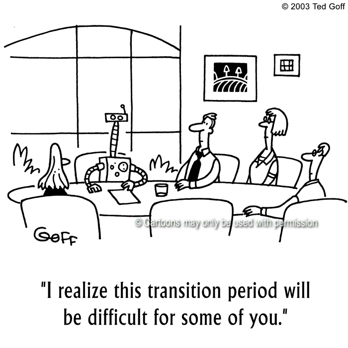 Cartoon about computer