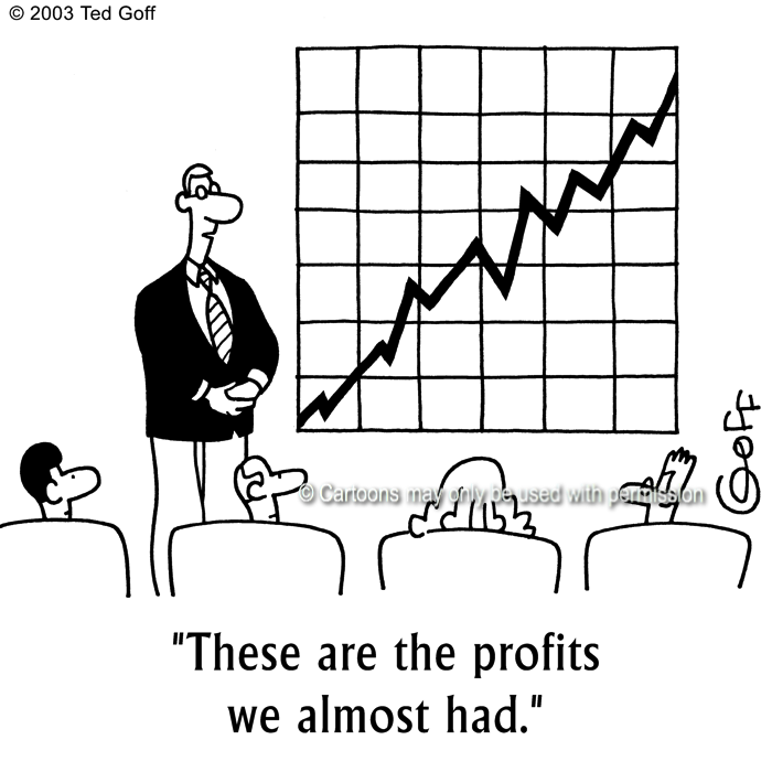 Cartoon about financial