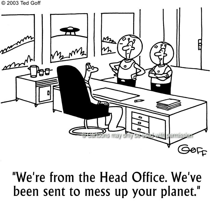 Cartoon about management