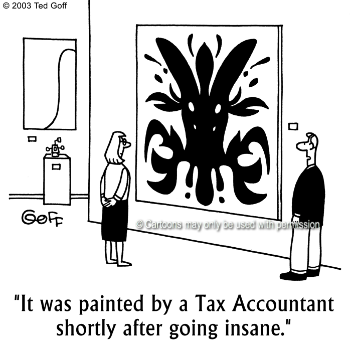 Cartoon about financial