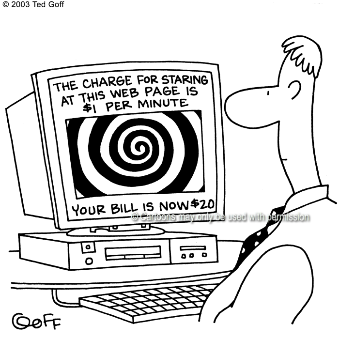 Cartoon about computer