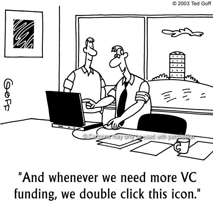 Cartoon about financial