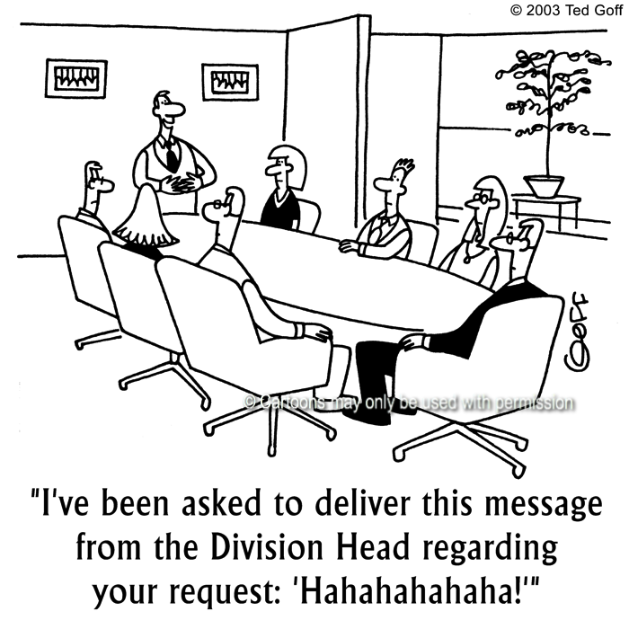 Cartoon about management