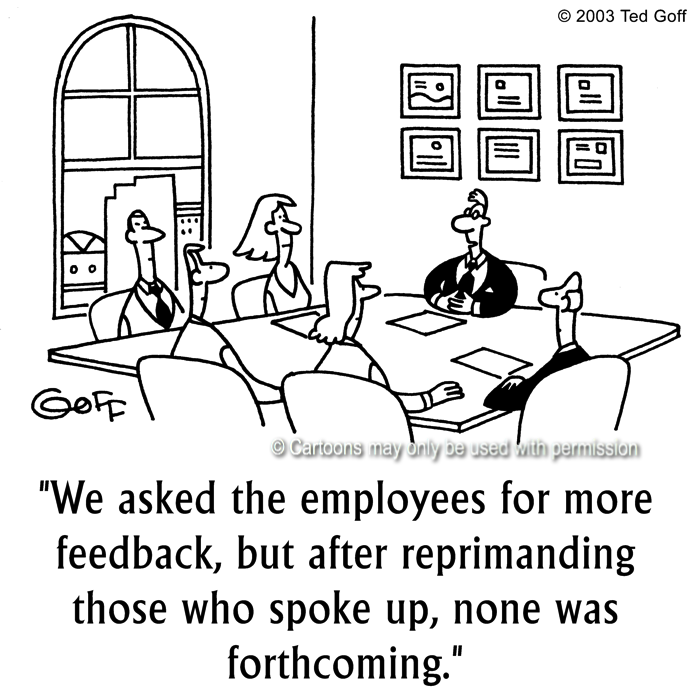 Cartoon about management