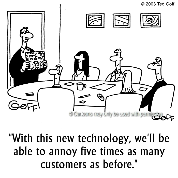 Cartoon about computer
