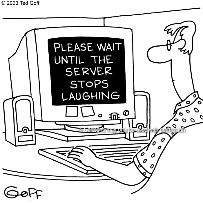 Cartoon about computer