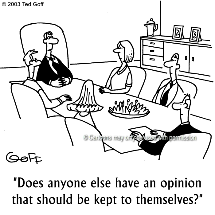 Cartoon about management
