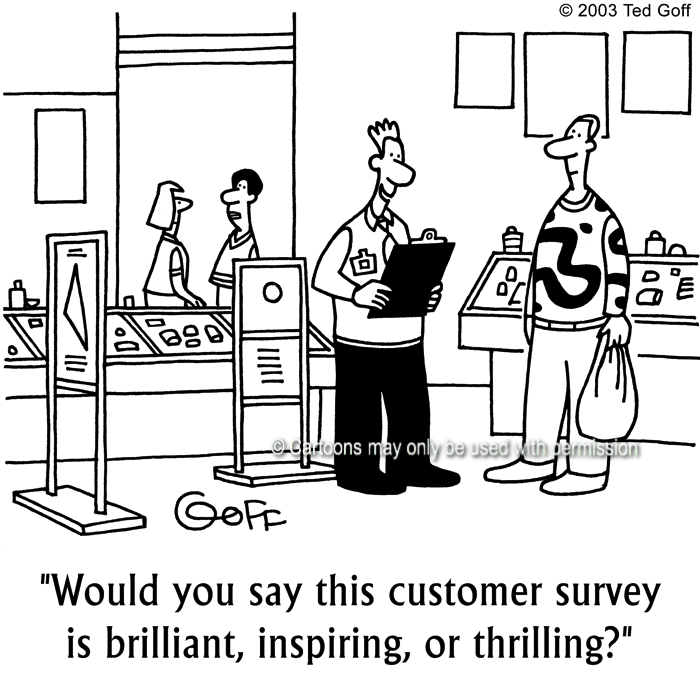 Cartoon about retail